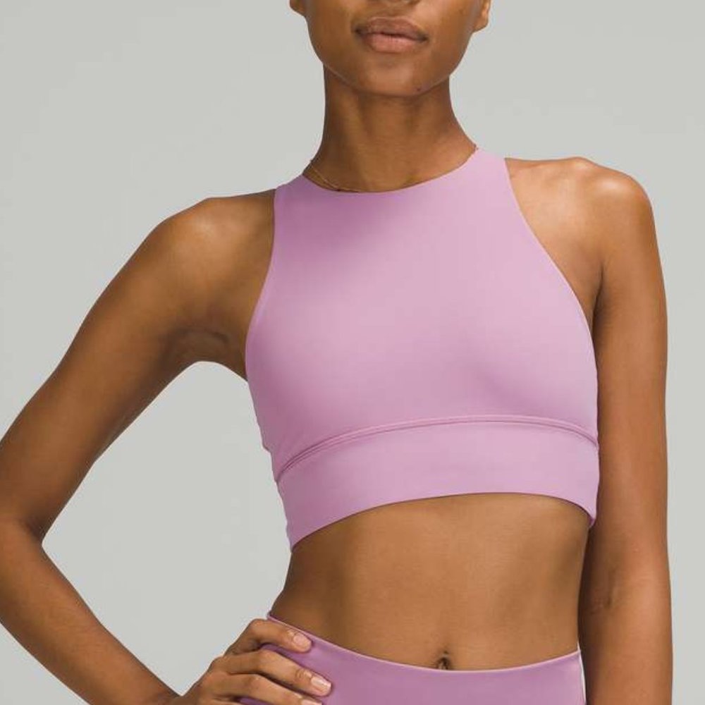 Lululemon Energy Bra High Neck Long Line Tough Jubilee size 4